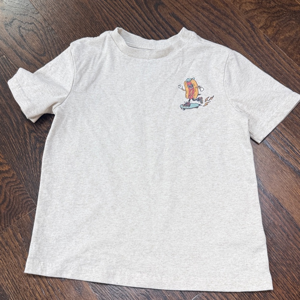 C&C CALIFORNIA KIDS HOTDOG DOG T-SHIRT SIZE 5/6 - Picture 2 of 4